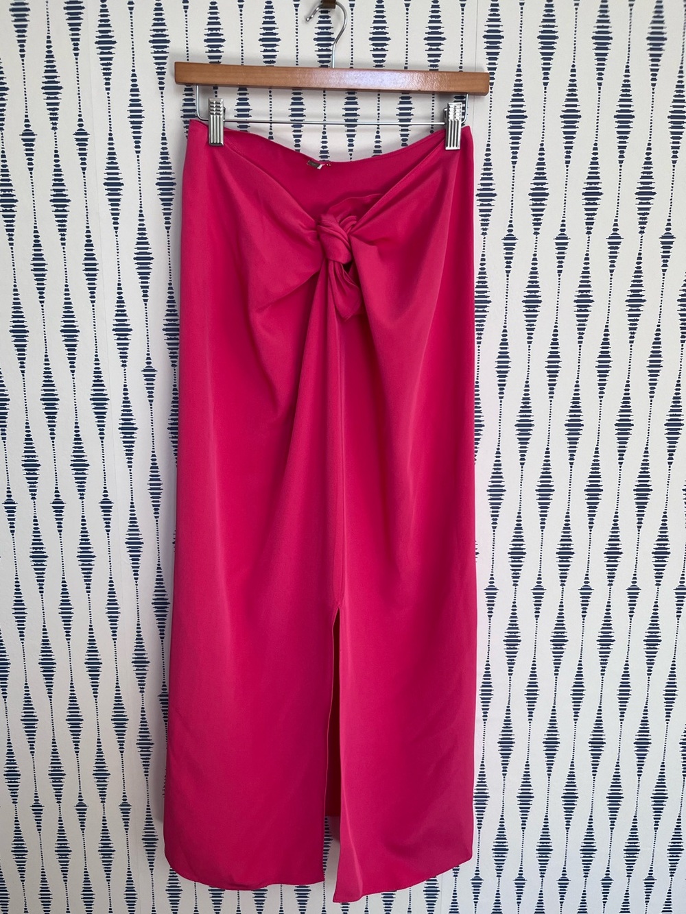 Peter Cohen New York Fuchsia Pink Tie-Waist Maxi skirt top set formal wow - Picture 4 of 12